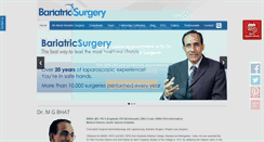 Desktop Screenshot of bariatricsurgerybangalore.com